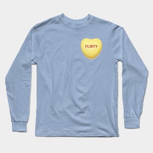 Flirty Valentine's Day Candy Heart Shirt Long Sleeve T-Shirt